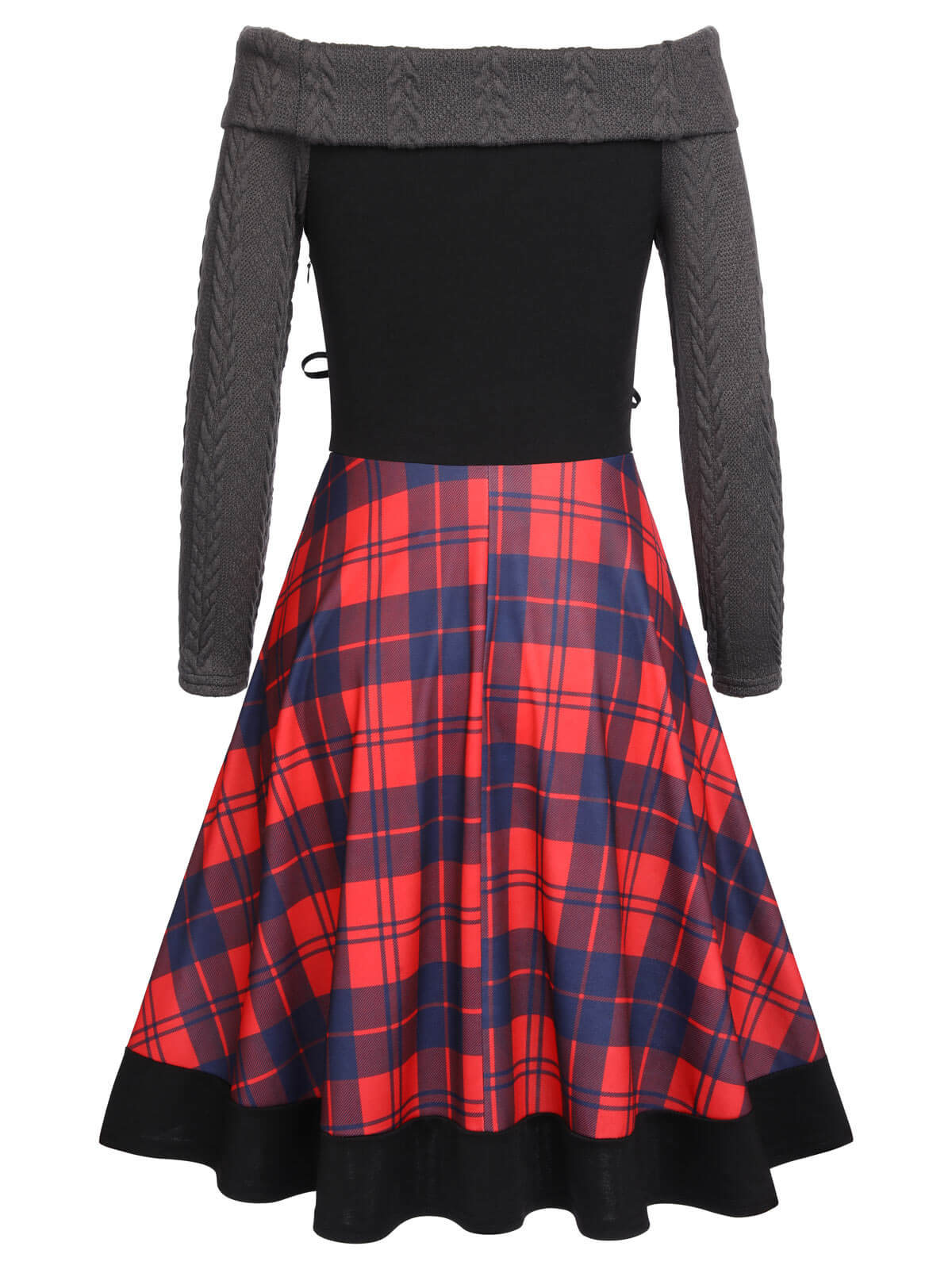 find-robe-pull-rouge-vintage-annee-50-dos-nu-maille-a-carreaux-cocktail-fashion_1.jpg