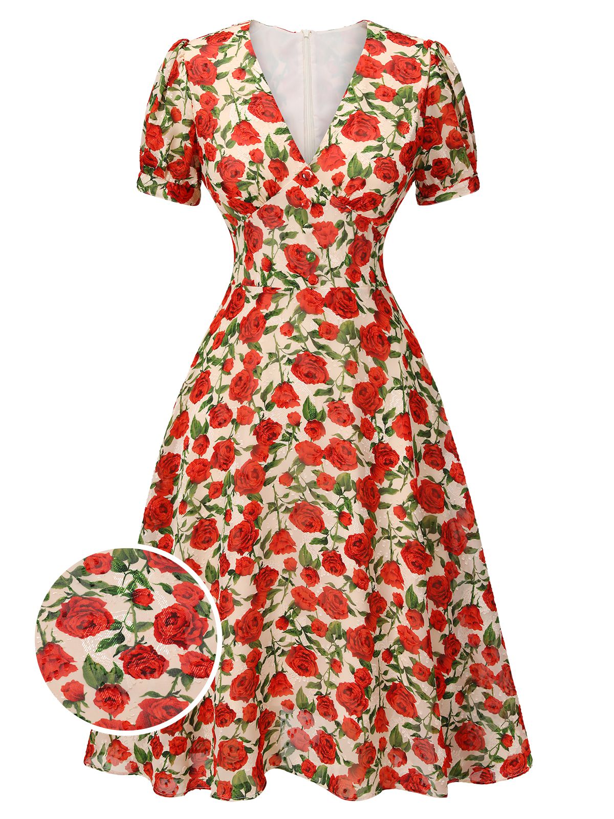 buy-robe-trapeze-rose-a-col-en-v-des-annees-1940-rouge-supply_0.jpg