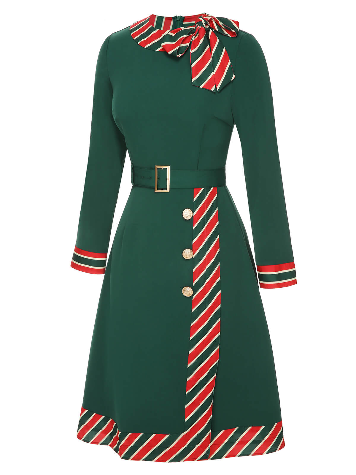 cheapest-robe-patchwork-a-rayures-vertes-des-annees-1940-avec-ceinture-online-hot-sale_2.jpg