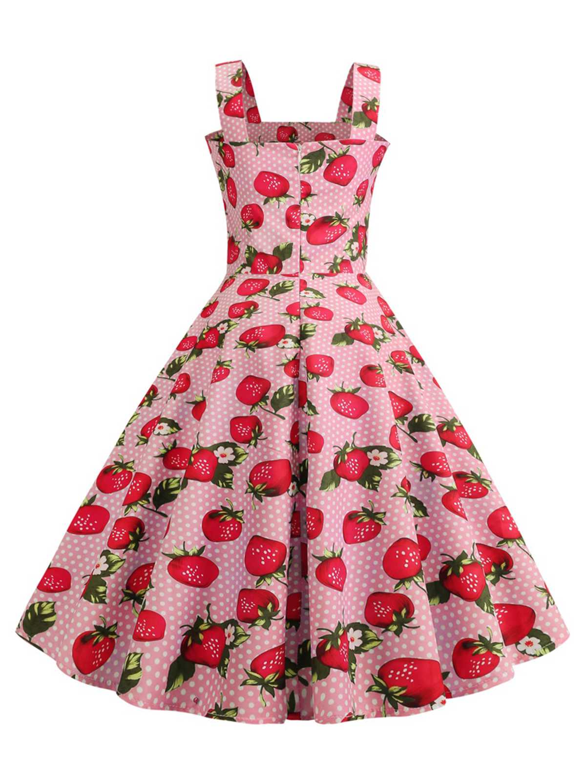find-the-right-robe-sans-manches-a-pois-et-fraises-des-annees-1950-on-sale_2.jpg