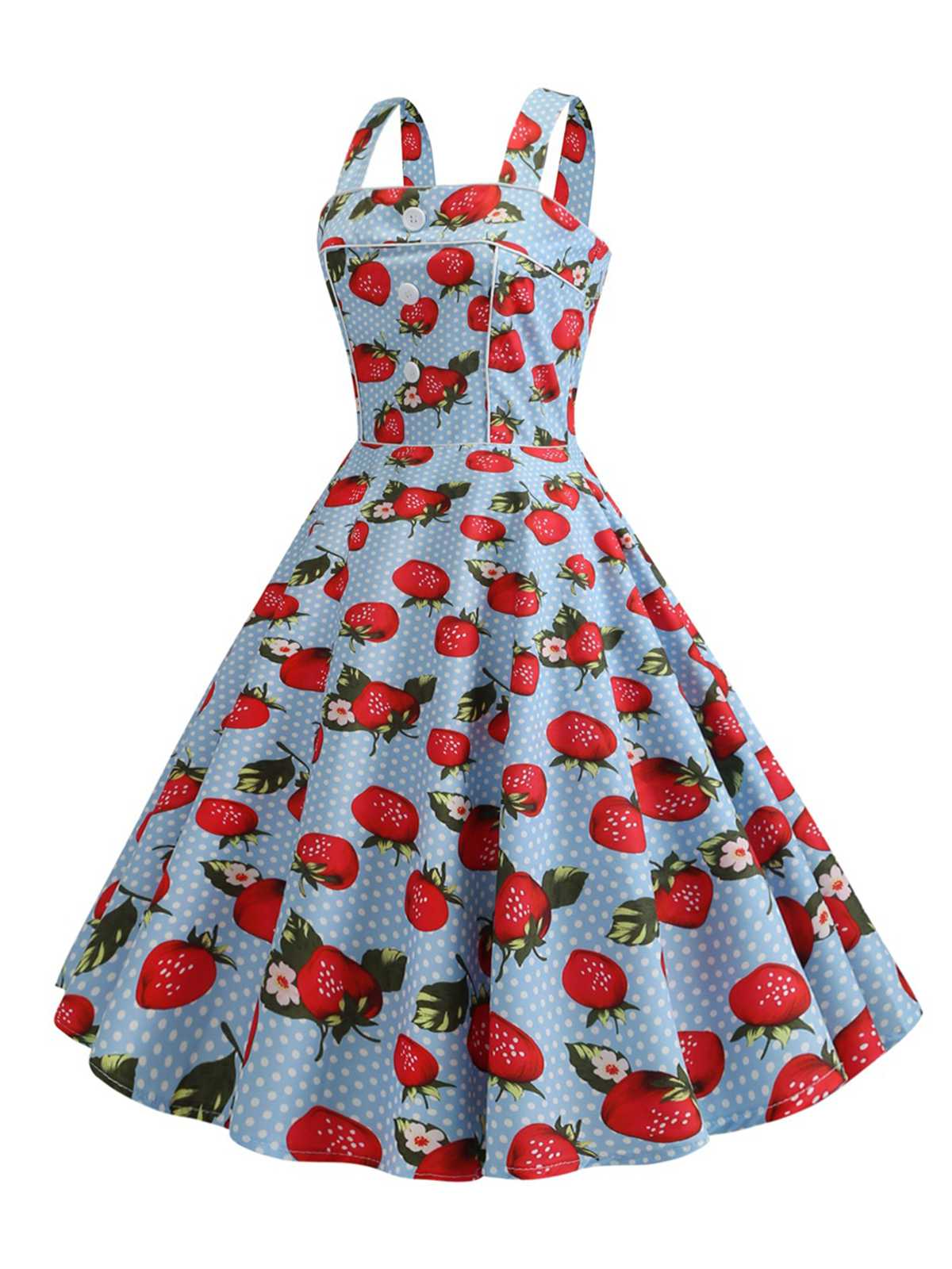 find-the-right-robe-sans-manches-a-pois-et-fraises-des-annees-1950-on-sale_5.jpg