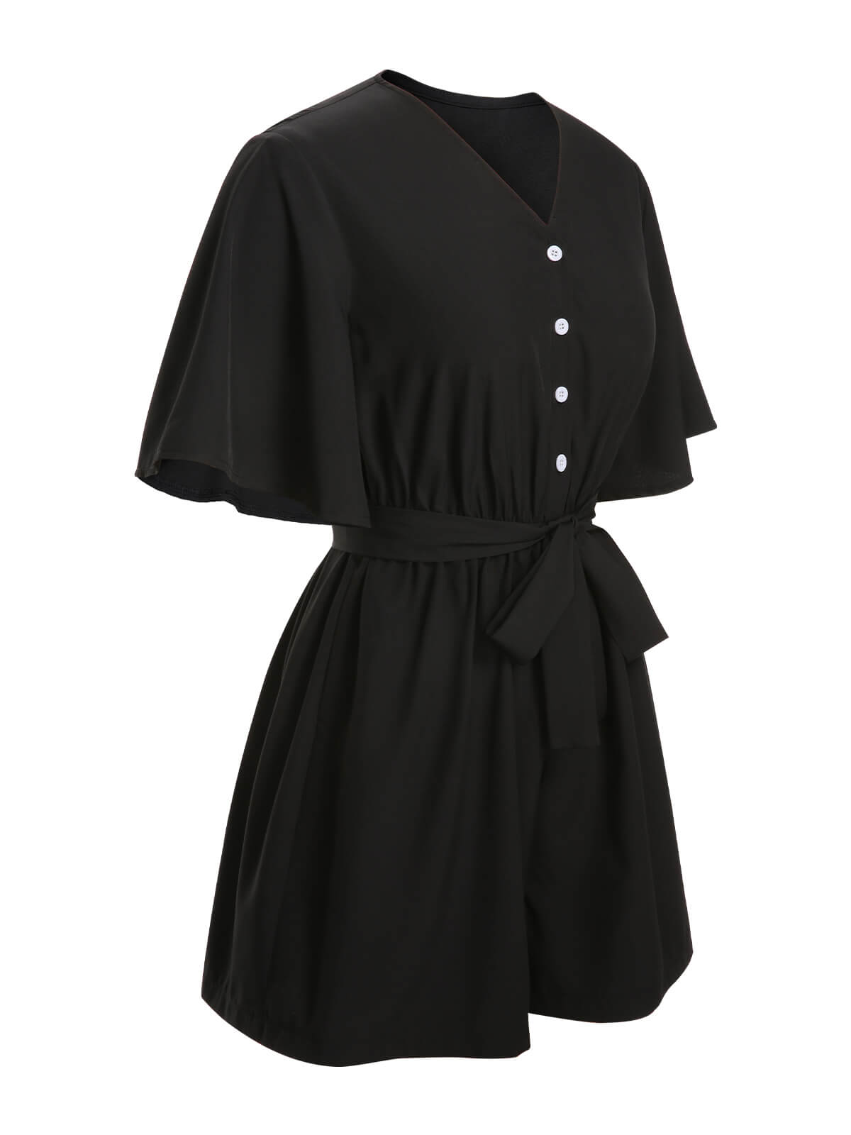 we-have-authentic-combishort-noire-a-manches-evasees-et-col-en-v-des-annees-1960-hot-on-sale_2.jpg