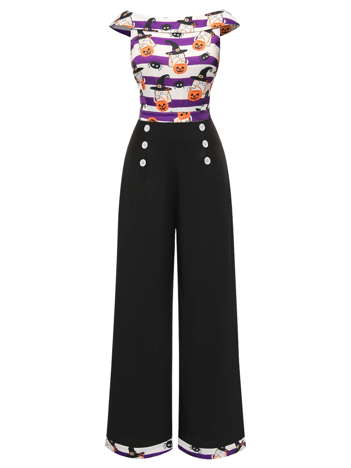 buying-combinaison-patchwork-noire-a-epaules-denudees-citrouille-des-annees-1950-online-sale_1.jpg