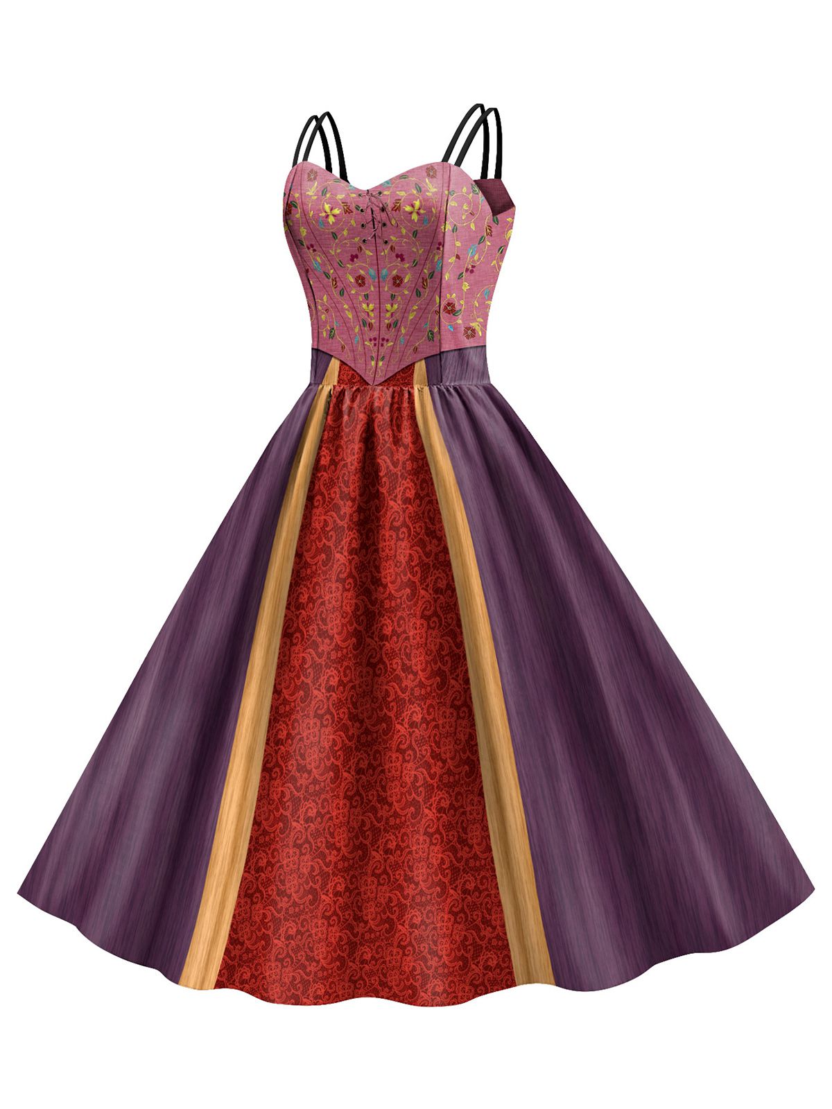 sports-gear-for-robe-patchwork-a-doubles-bretelles-sanderson-sisters-des-annees-1950-sale_1.jpg