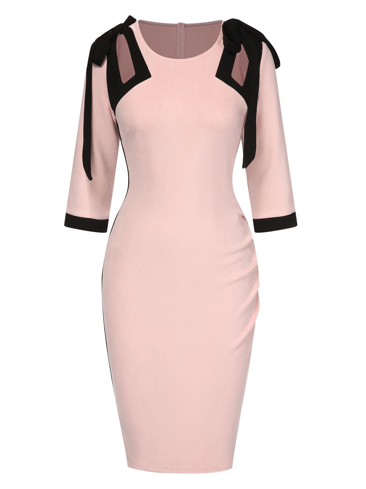 shop-the-best-robe-crayon-rose-a-manches-mi-longues-des-annees-1960-supply_0.jpg