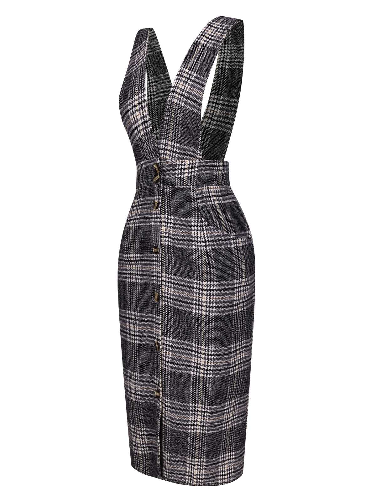 cheapest-robe-chasuble-a-carreaux-et-boutons-gris-des-annees-1960-sale_2.jpg